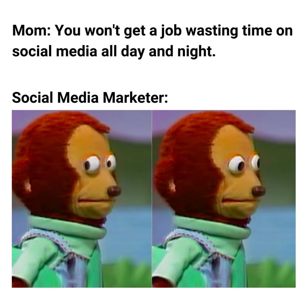 social media job meme